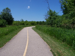 The north end of Poplar Creek Bike trail